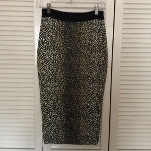 D & G dolce gabbana animal print skirt